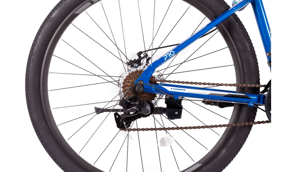 Фотографія Велосипед Trinx M100 PRO 29" розмір М рама 17 2022 Blue-Black-White 8
