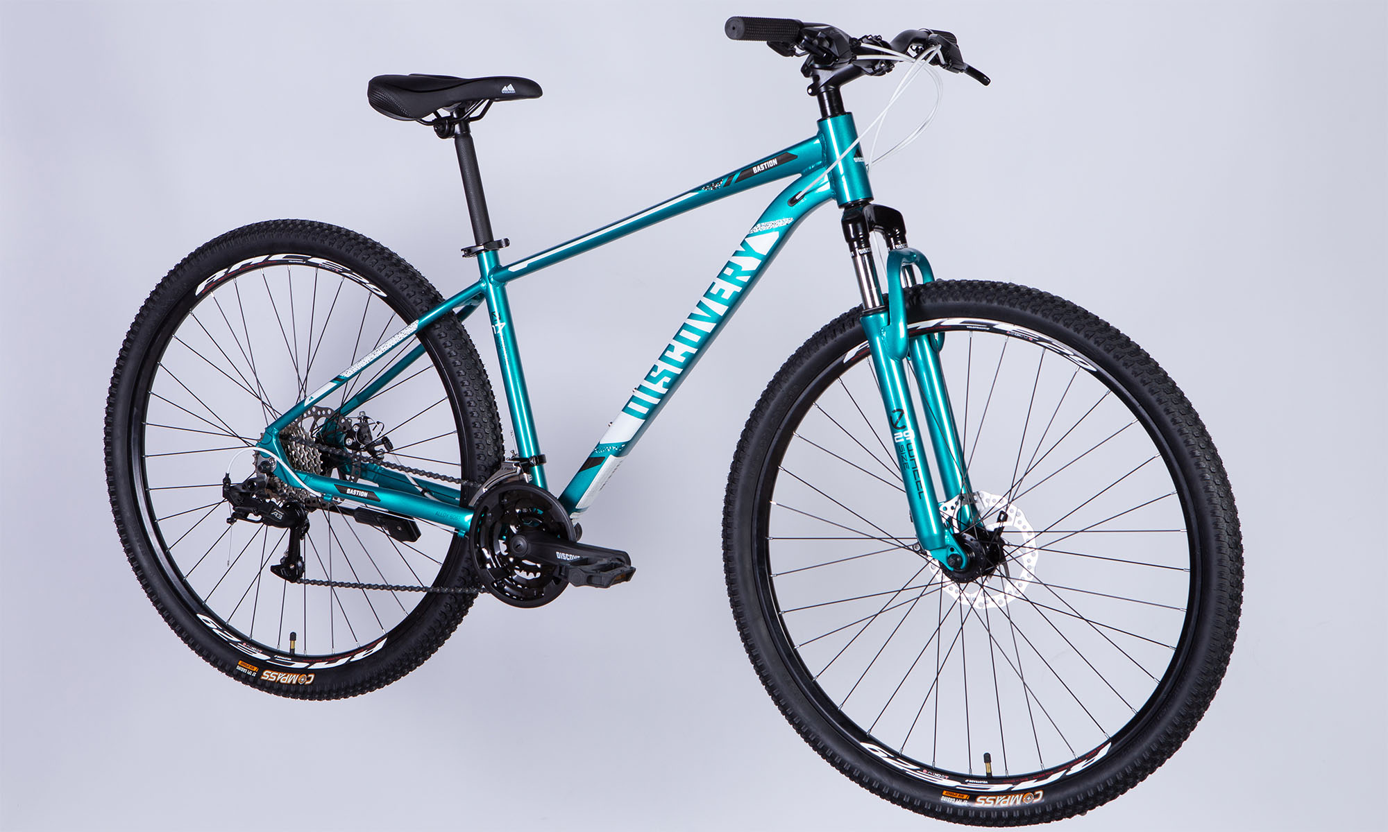 Велосипед Discovery BASTION DD CS 29", размер XL, рама 21", 2025, бирюзовый  4
