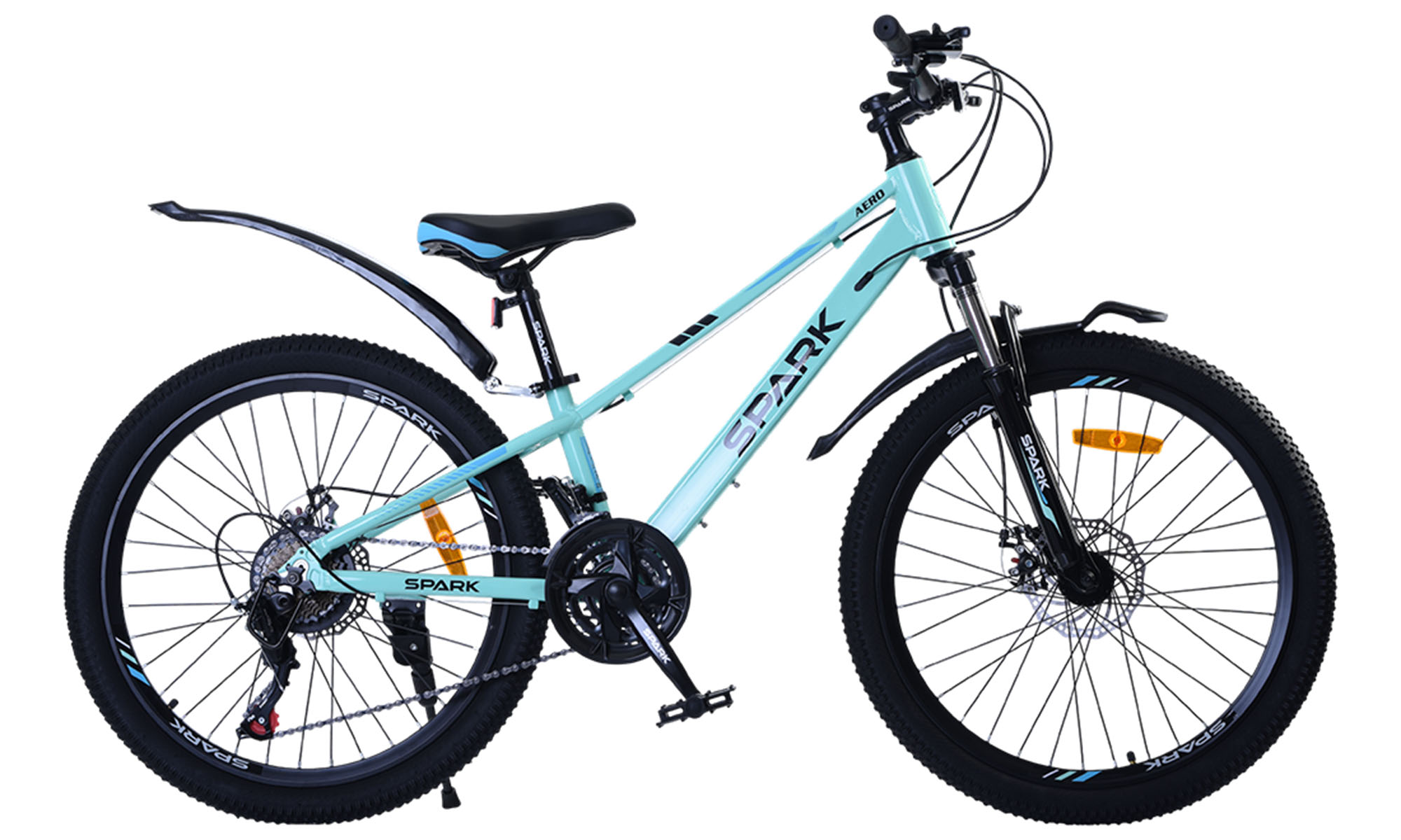 Велосипед SPARK AERO 24", размер XXS, рама 11", год 2026, голубой 