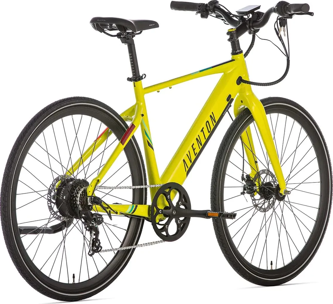 Фотография Электровелосипед Aventon Soltera 7s 350 28" рама M (2023) Желтый 3