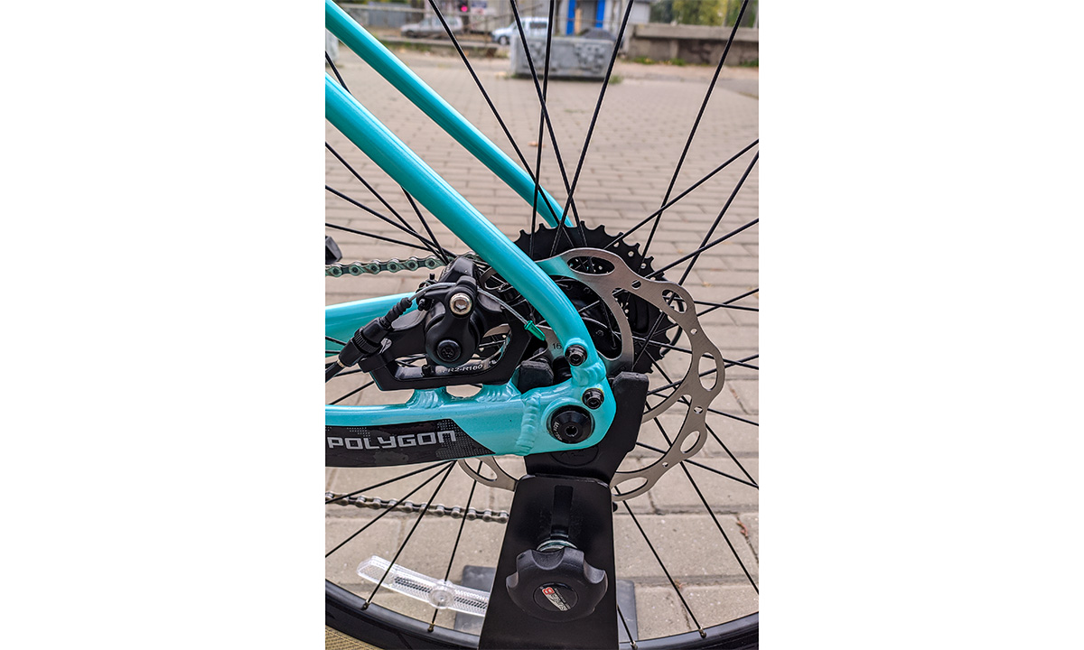 Велосипед Polygon BEND R2 27,5" 2021 размер М, Голубо-черный 14