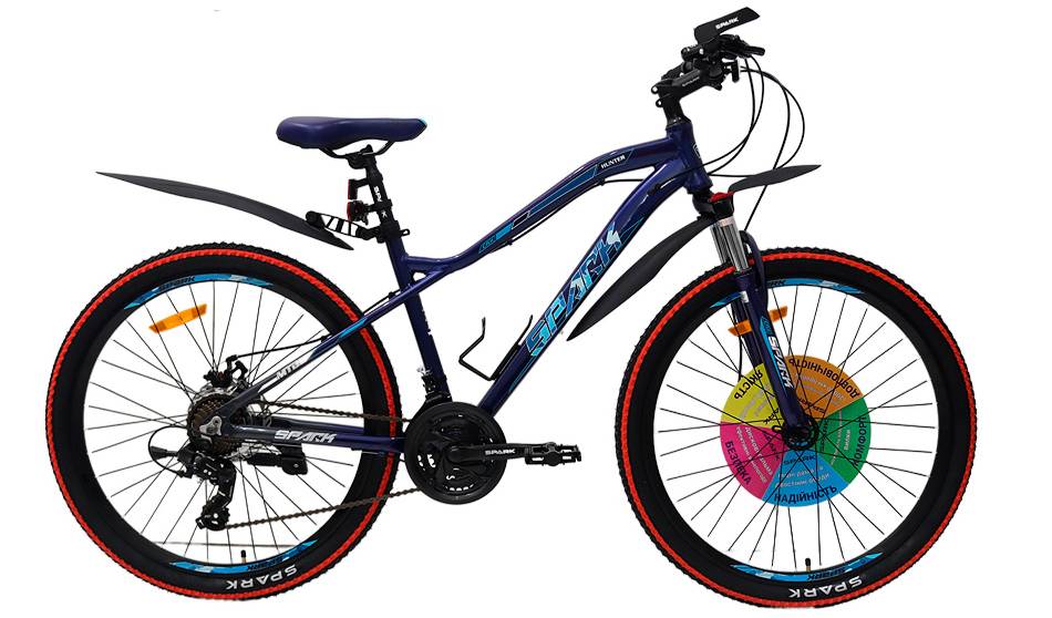 Фотографія Велосипед SPARK HUNTER 26" размер S рама 16" 2024 Синий