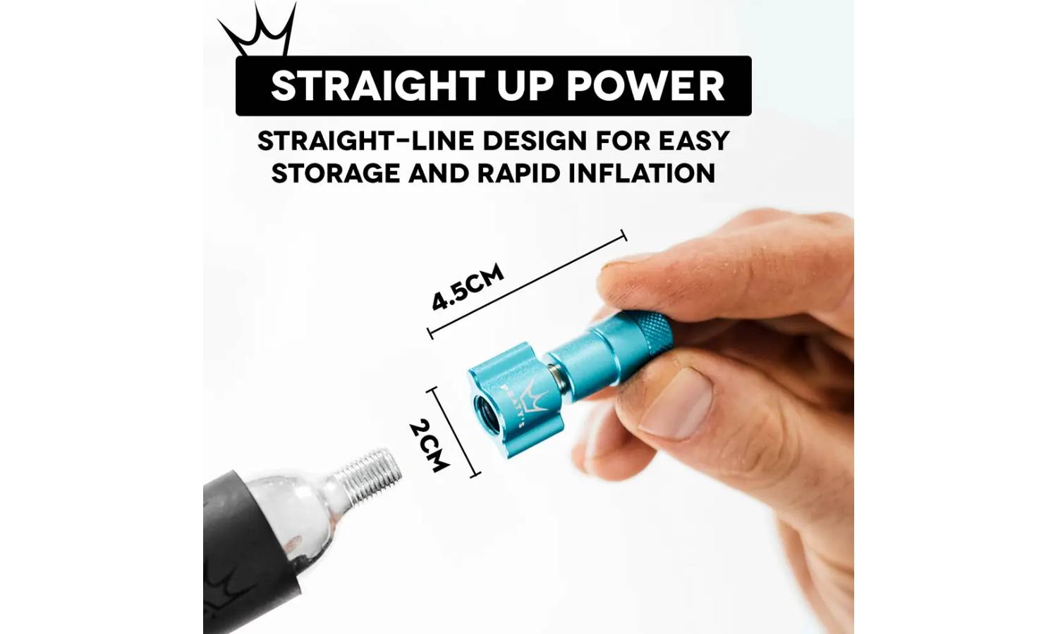 Насос Peaty's Holeshot CO2 Tyre Inflator, MTB 25g, Red 7 Насос Peaty's Holeshot CO2 Tyre Inflator, MTB 25g, Red 7