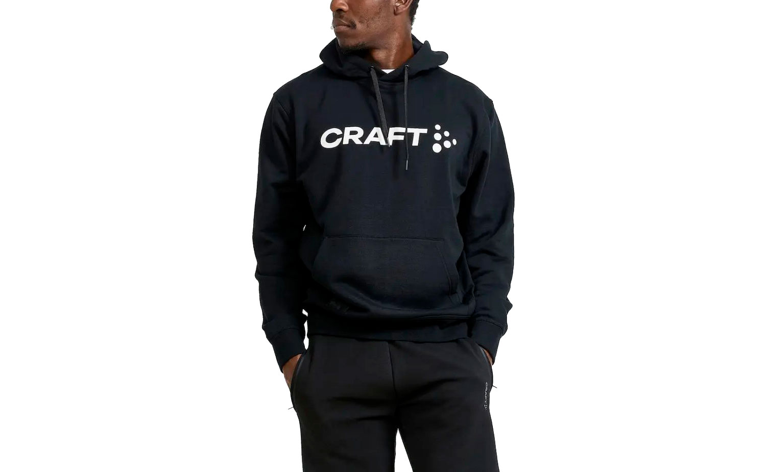 Кофта Craft CORE CRAFT HOOD чоловіча, розмір М, сезон AW 22, чорний 5 Кофта Craft CORE CRAFT HOOD чоловіча, розмір М, сезон AW 22, чорний 5