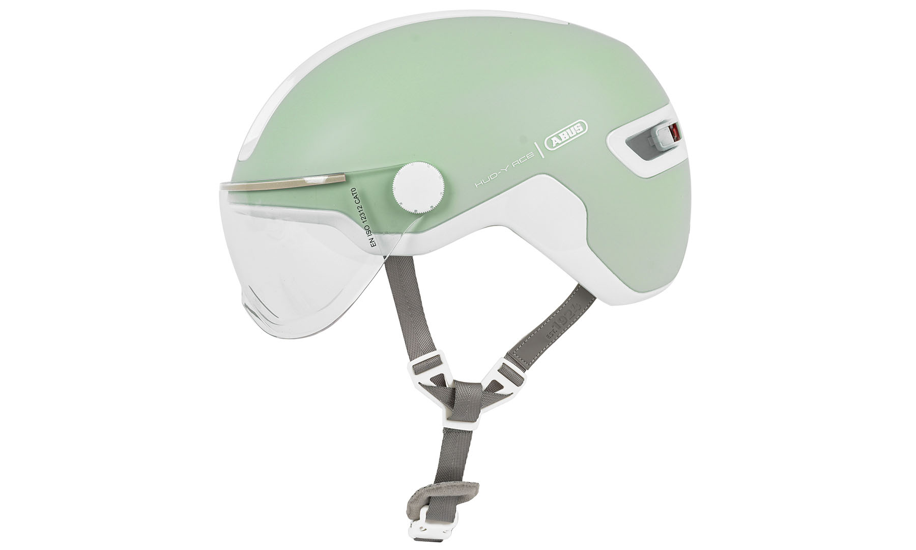 Велошлем ABUS HUD-Y ACE pure mint, размер L (57-61 см), светло-зеленый 