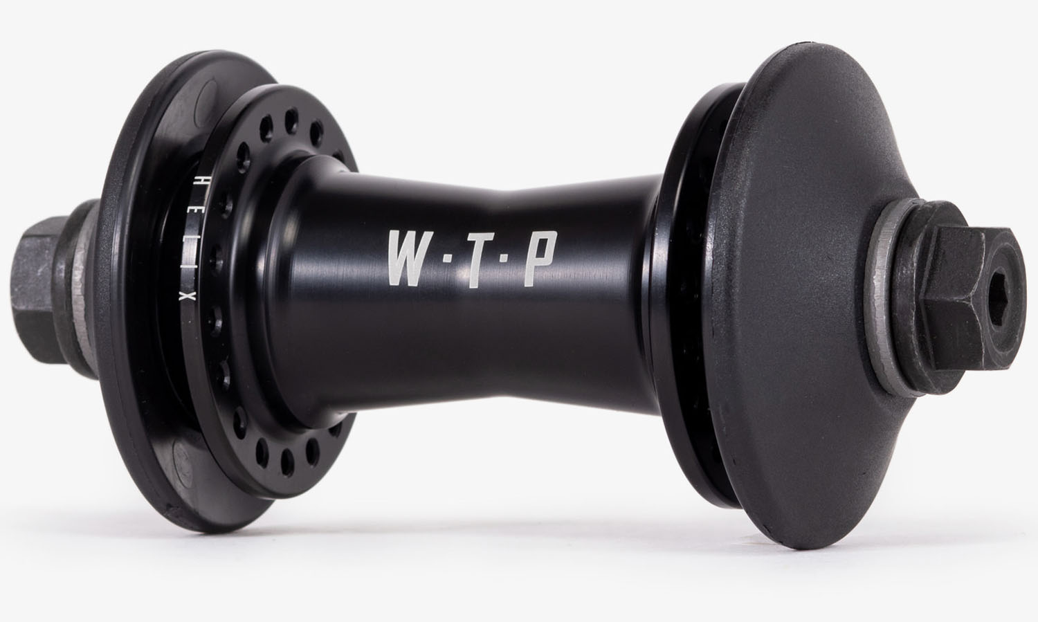 Фотография Втулка передняя WeThePeople HELIX Female Axle (на болтах 10мм) 36H с хабгардами - черная