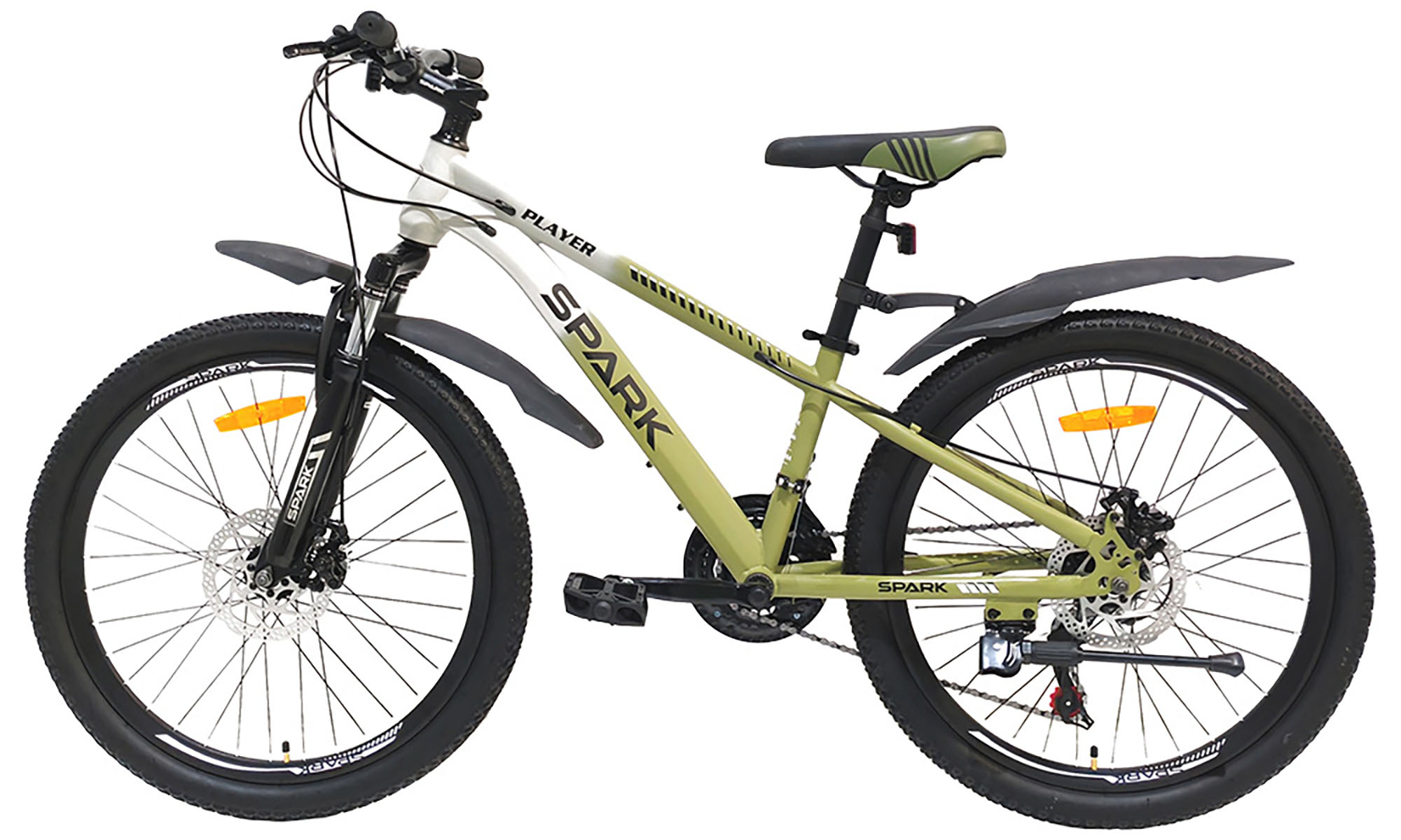 Велосипед SPARK PLAYER 24", размер XXS, рама 12", год 2025, бело-зеленый 3
