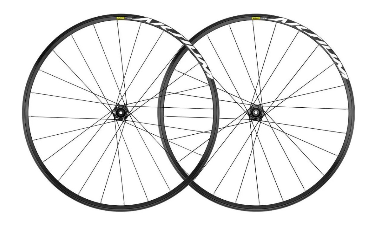 Фотографія Колесо пер+зад 28" шосе Mavic AKSIUM DISC без покришок, під дискове гальмо 6 болтів, вісь 12 мм, з адаптерами QR 9мм black