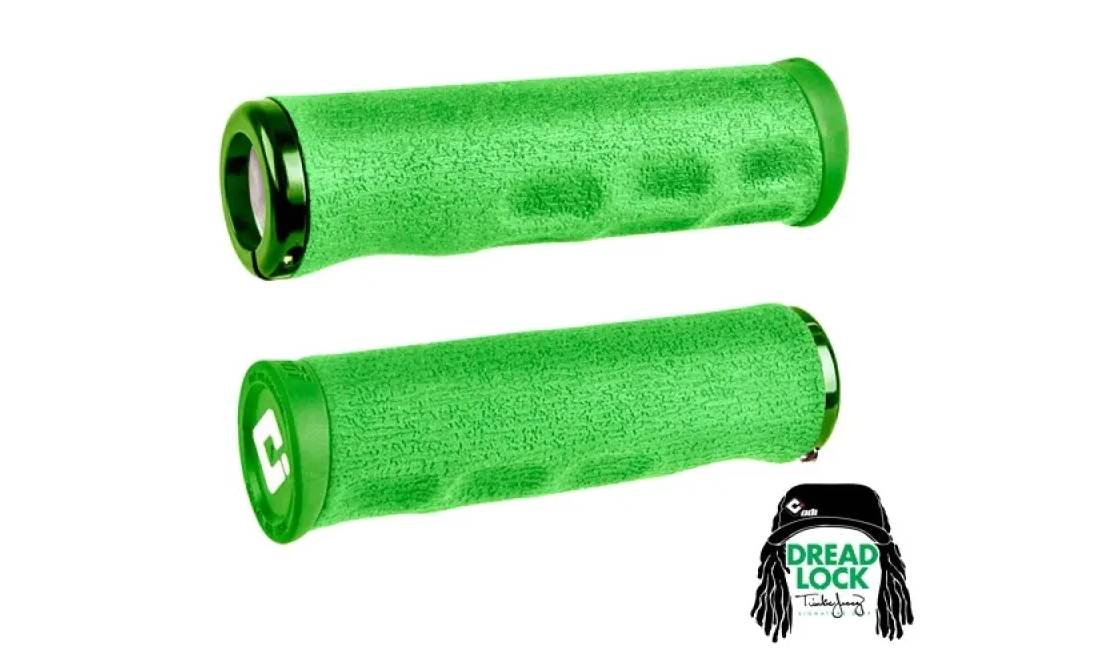 Грипсы ODI Tinker Juarez Dread Lock Grip зеленые с зелеными замками 