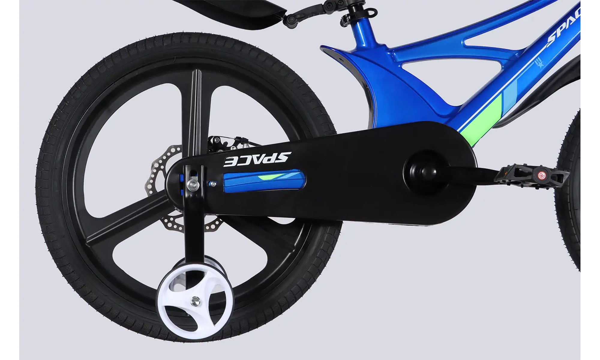 Велосипед SPACE KID STAR DD 20", размер XXS, рама-11", год 2026, синий с зеленым 3
