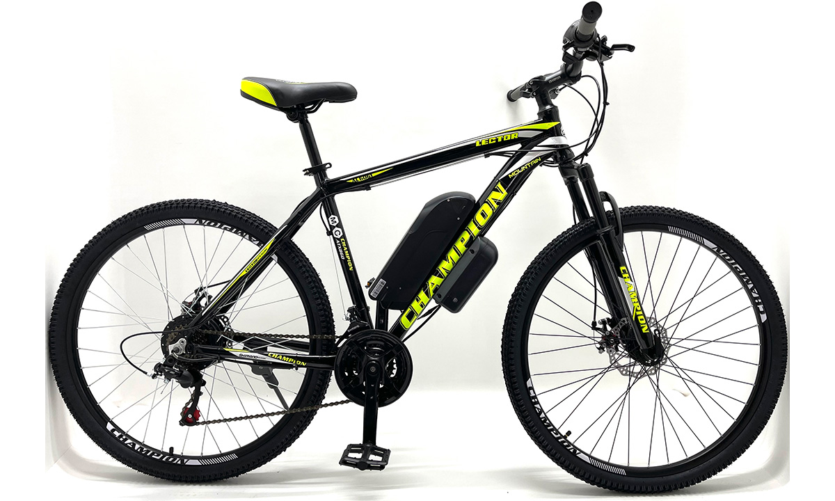 Электровелосипед Champion Lector 29", мотор MXUS FX-07, 350Вт 36В, (2021) 2020, размер XL, черно-желтый 3