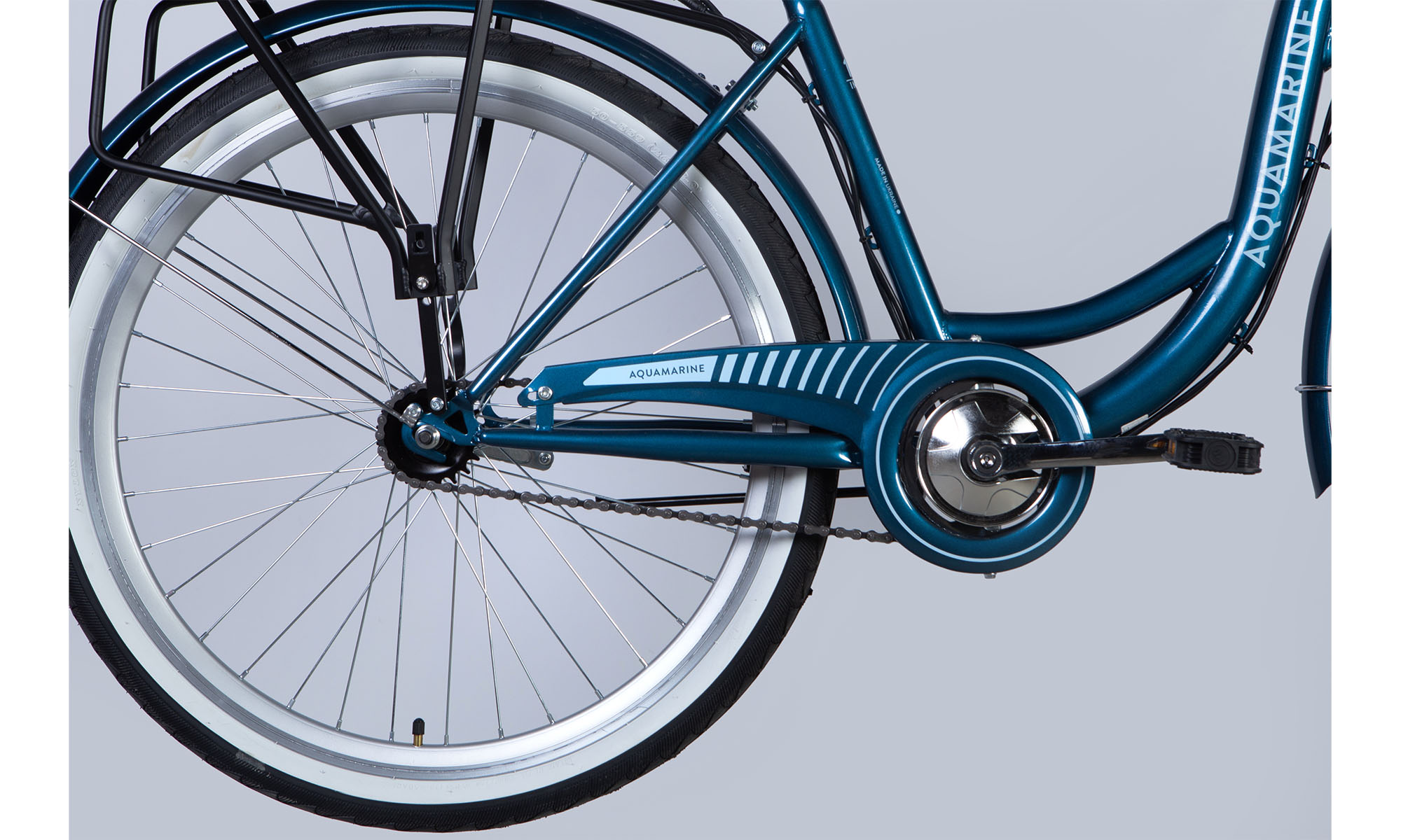 Велосипед с электроприводом Dorozhnik eAQUAMARINE BH 26", размер M, рама-17", 36B, 13А*ч, 500Вт, год 2026, темно-синий с корзиной 2