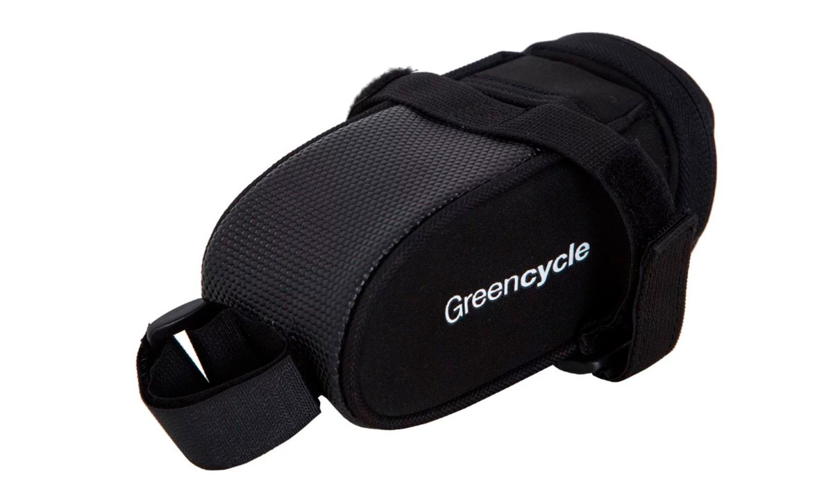Фотография Сумка подседельная Green Cycle Saddle bag размер S, черная