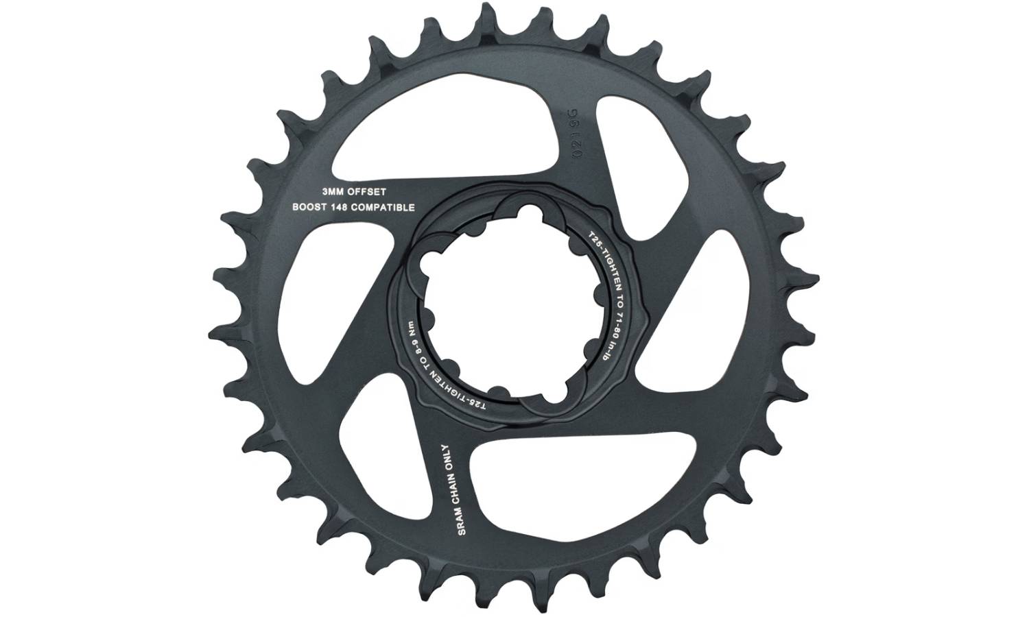 Зірка SRAM X-SYNC 2 SL 32T Direct Mount 3mm Offset Boost Eagle Lunar Grey 2 Зірка SRAM X-SYNC 2 SL 32T Direct Mount 3mm Offset Boost Eagle Lunar Grey 2