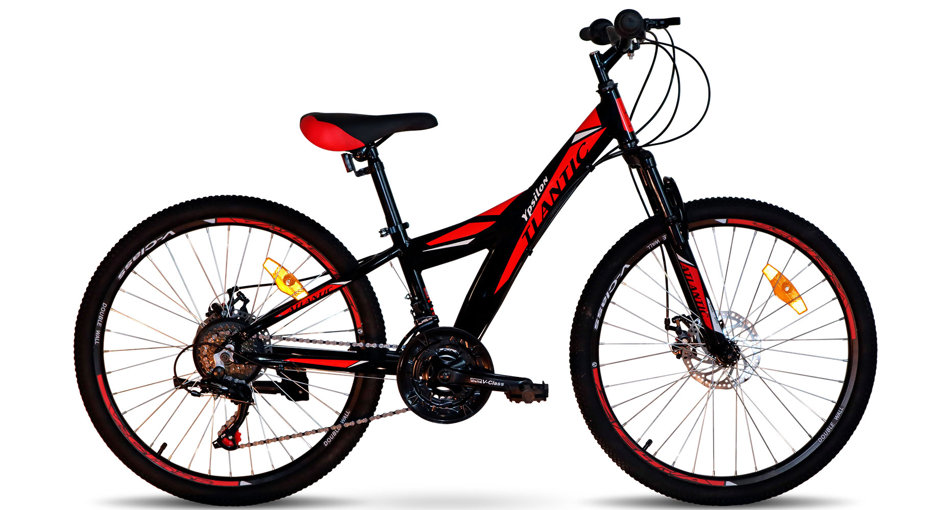 Велосипед Atlantic Ypsilon NX 24" размер XXS 2022 Черно-красный
