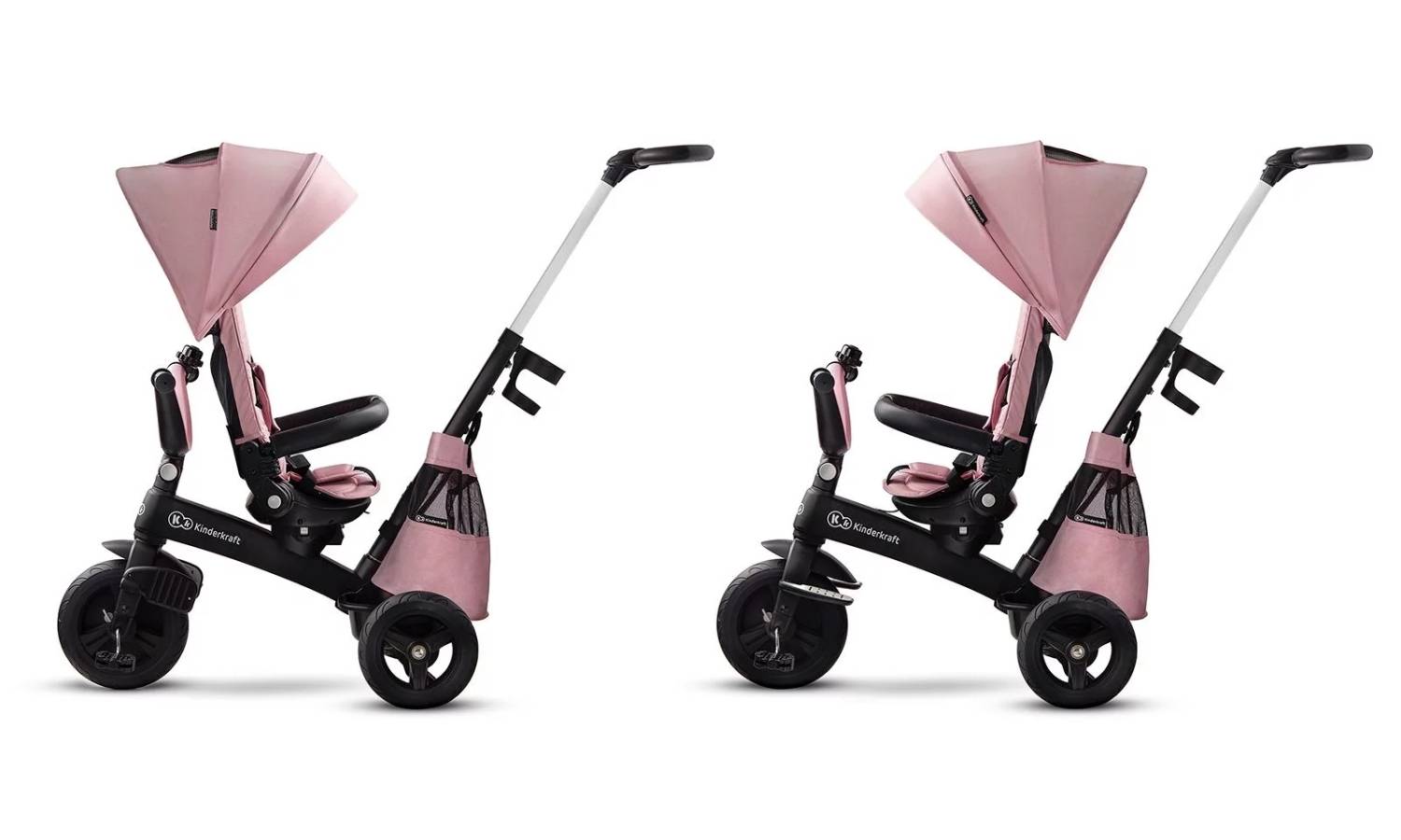 Триколісний велосипед Kinderkraft Easytwist Mauvelous Pink 4