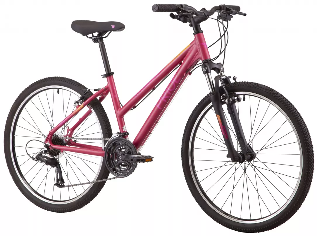 Велосипед Pride STELLA 6.1 MICROSHIFT 26" рама L (2022) Бордовий 2
