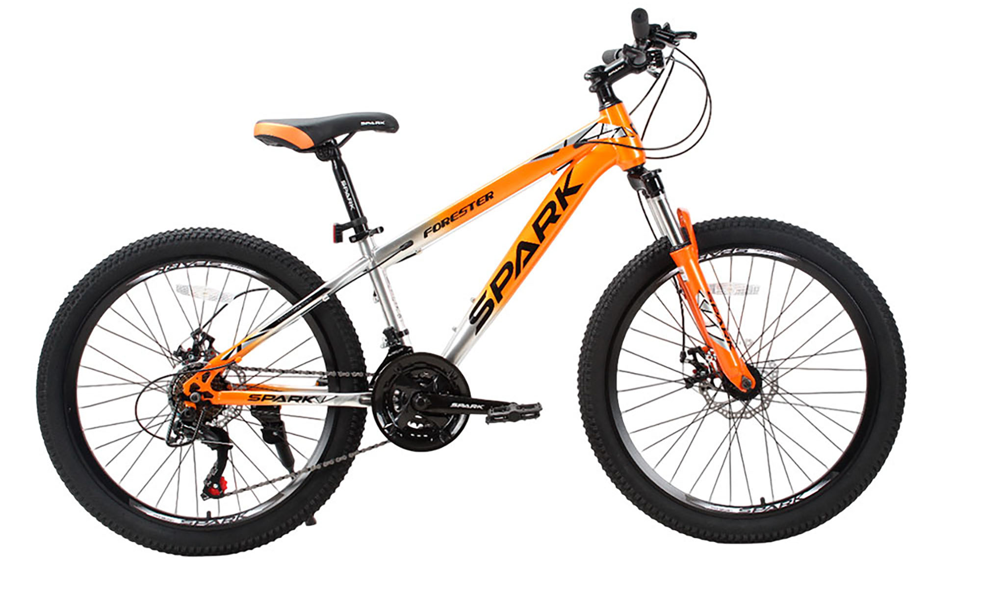 Велосипед SPARK FORESTER JR. 24", размер XS, рама 13", год 2025, оранжевый с серым 