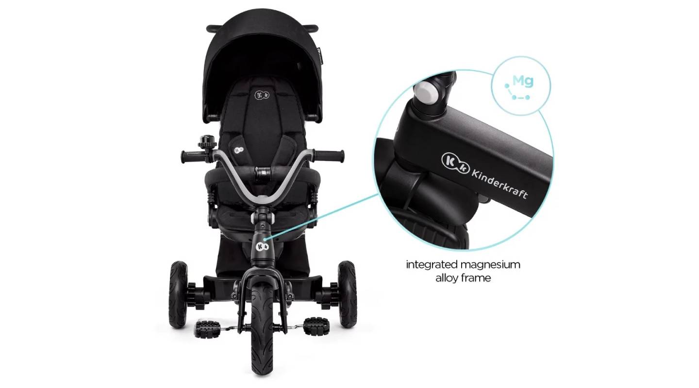 Фотографія Триколісний велосипед Kinderkraft Easytwist Black 3