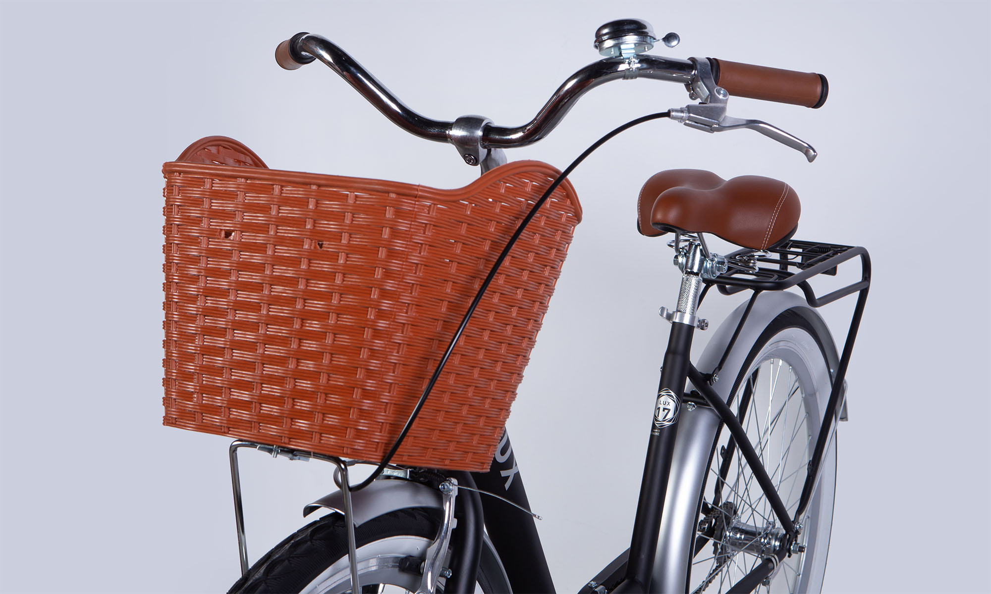 Велосипед Dorozhnik LUX Velosteel 26", размер M, рама-17", 2025, черный с серебристым 3