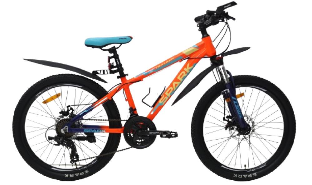 Фотография Велосипед SPARK TRACKER 24" размер XXS рама 13" 2024,Оранжевый