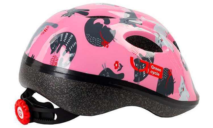 Шлем детский Green Cycle Kitty  размер М (50-54 см), Розовый 2