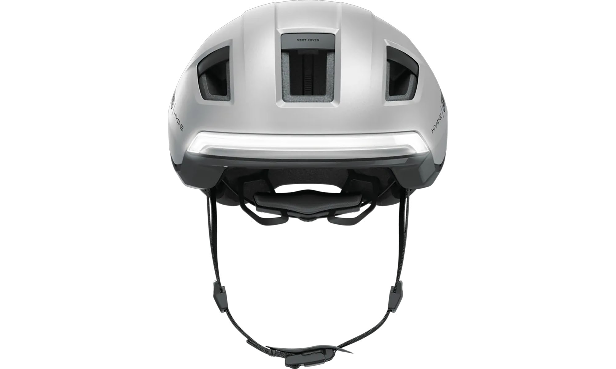 Велошлем ABUS HYP-E gleam silver, размер M (54-58 см), серебристый 5