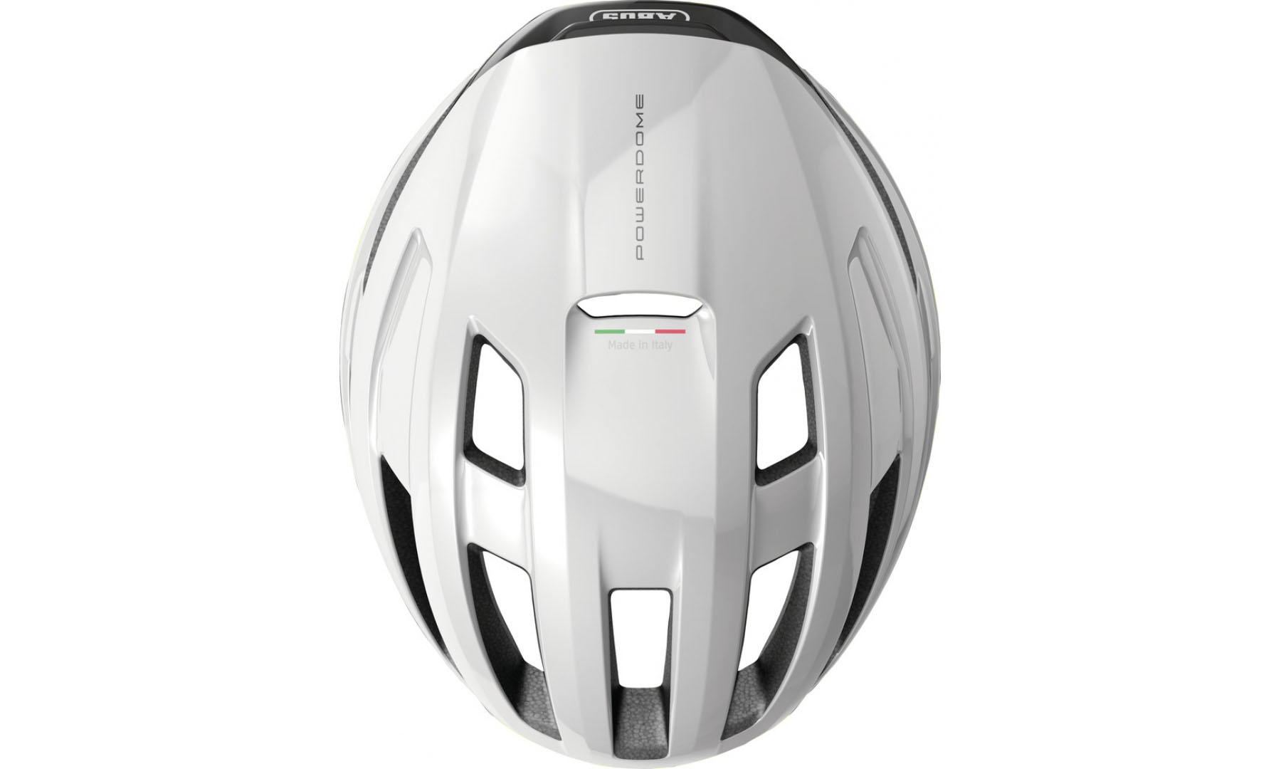Велошлем спортивный ABUS POWERDOME shiny white, размер L (57-61 см), глянцевый белый 3