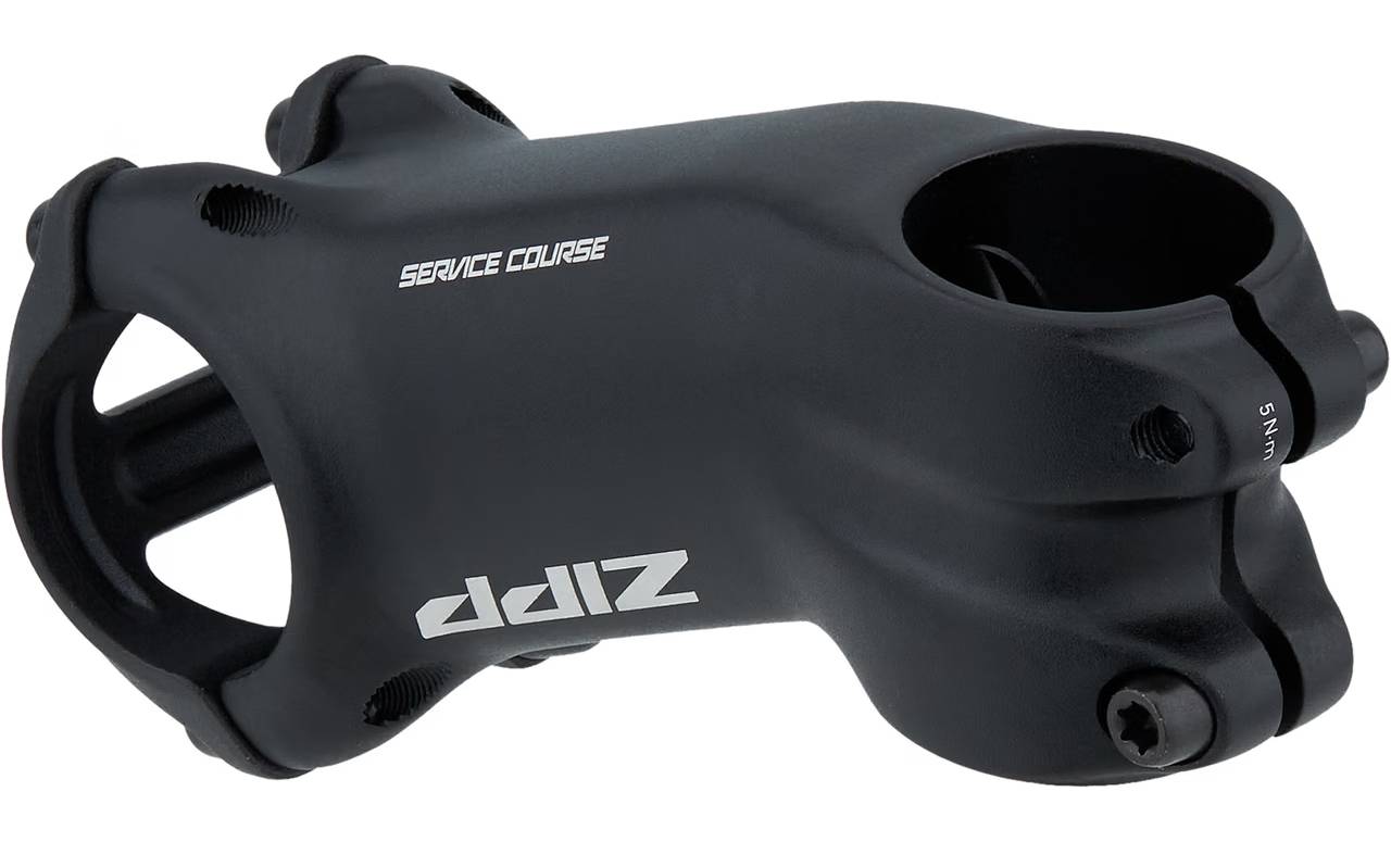 Вынос ZIPP Stem Service Course 25° 75mm 1.125 Blast Black with Etched Logo, 6061, Universal Faceplate B2 2