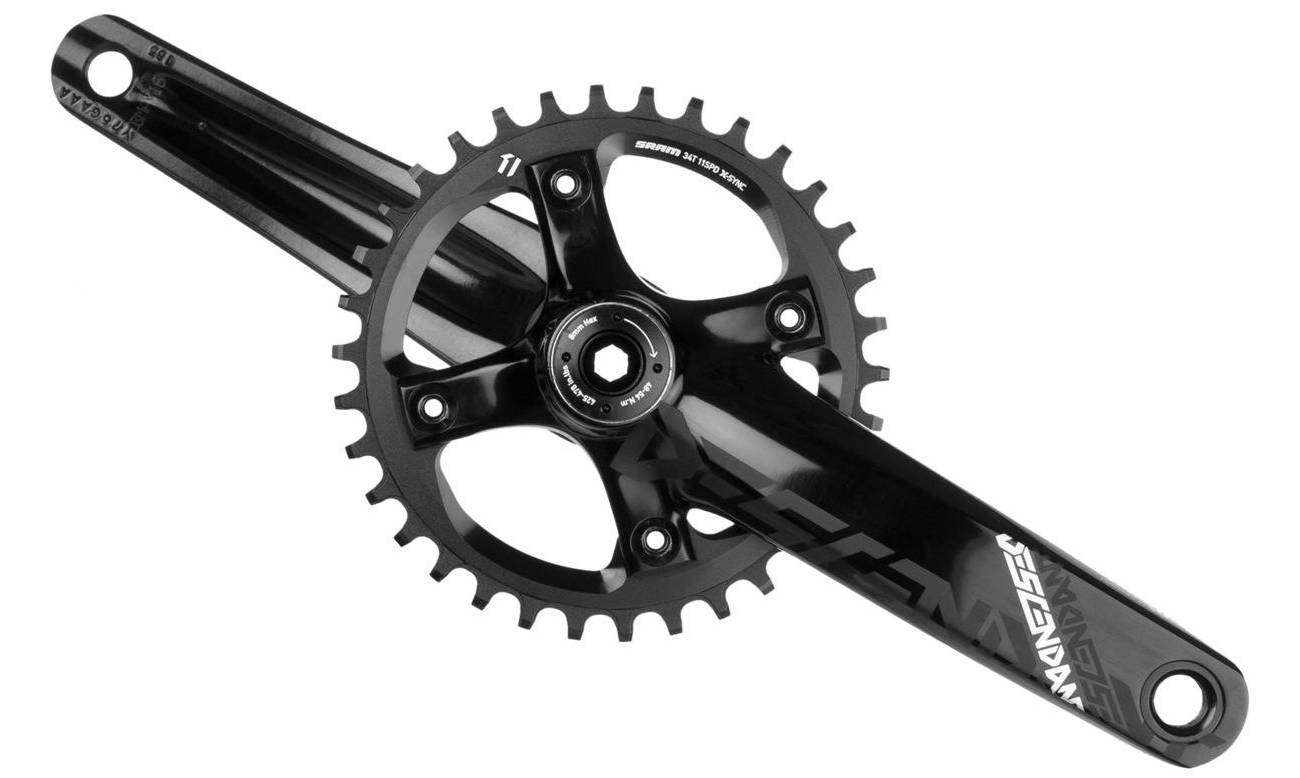 Шатуни Truvativ DESCENDANT AM FC DESCNDNT DH BB3083 170 BLK 34T 2