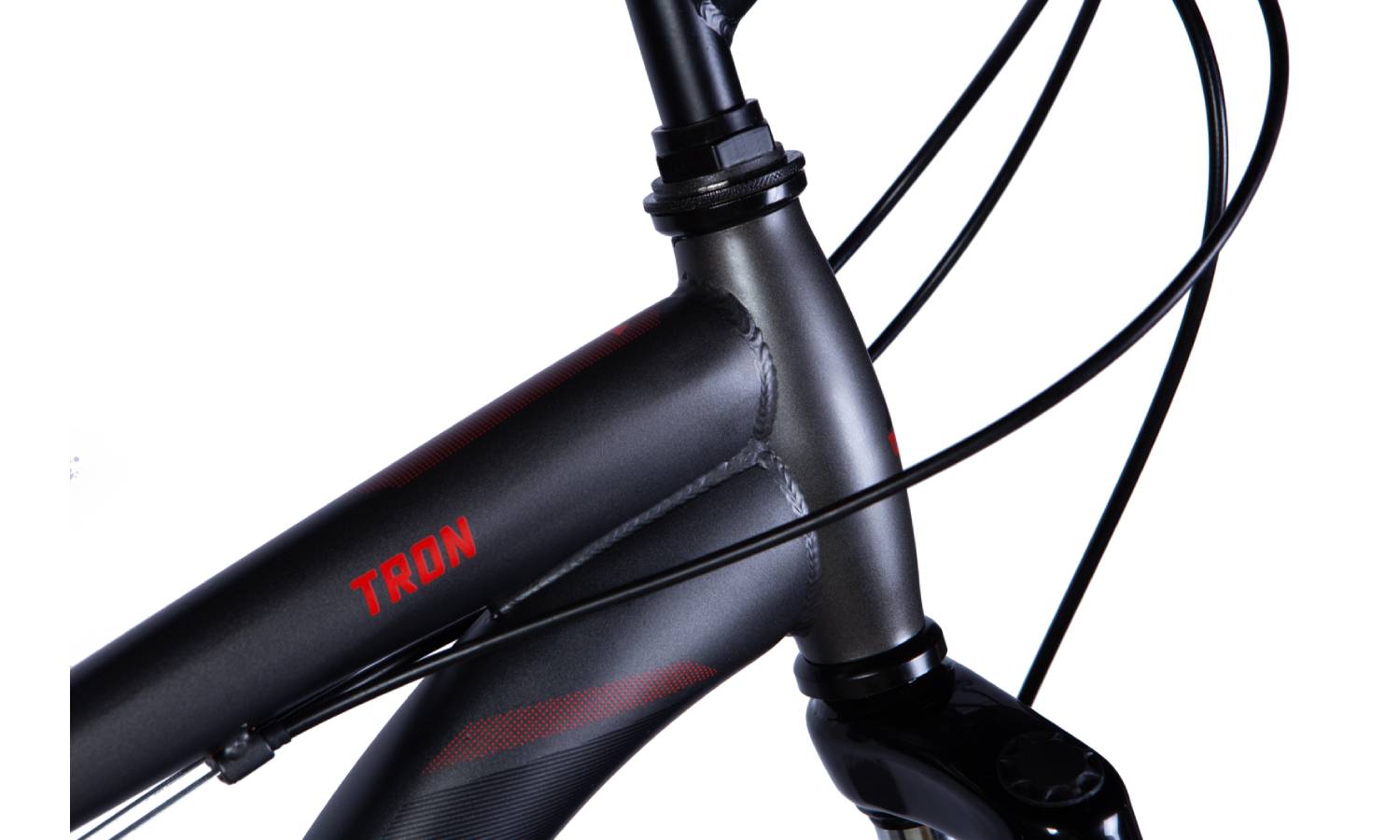 Велосипед Discovery TRON DD 26" розмір S рама 15" 2024 Сріблясто-чорний 2