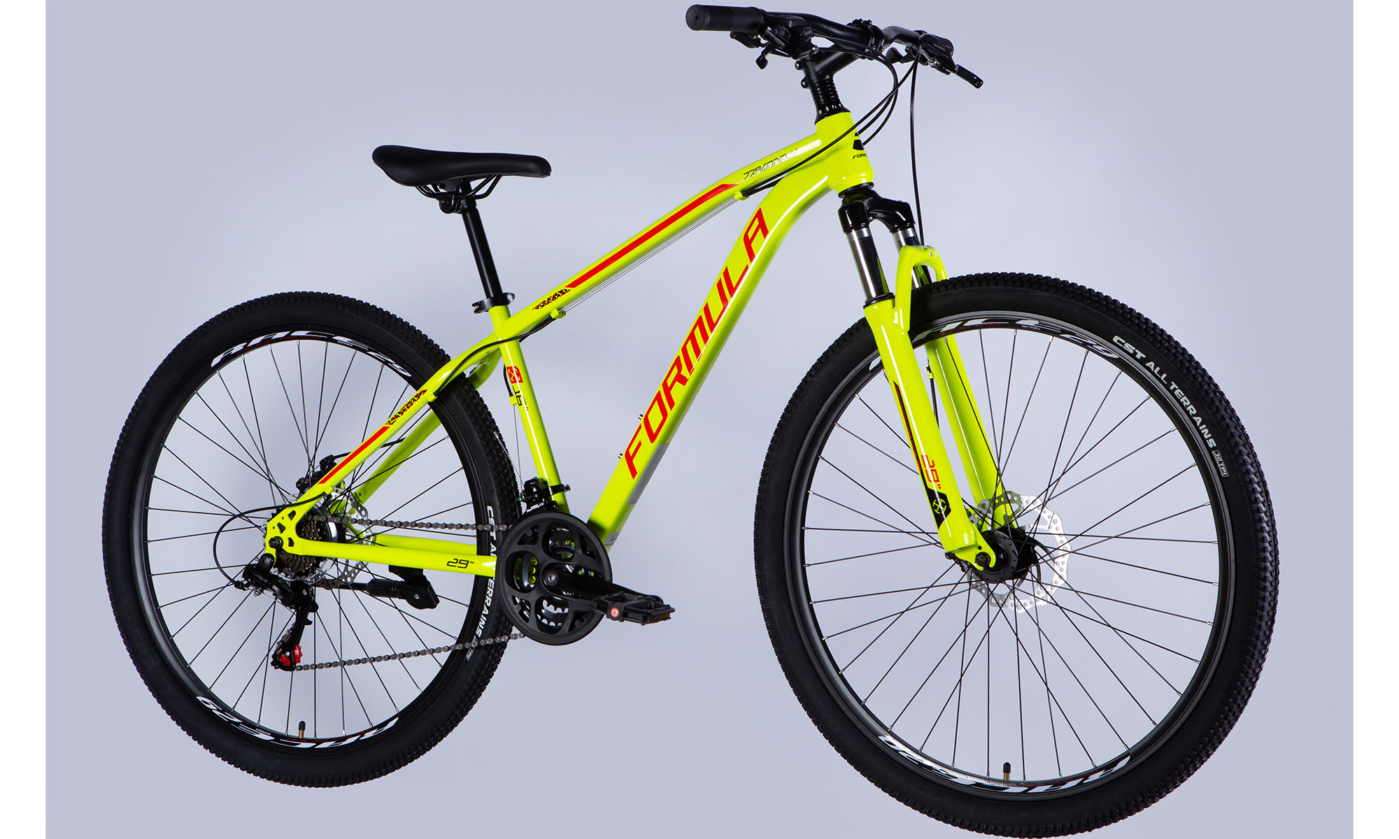 Велосипед Formula DRAGONFLY AM DD 29", розмір S, рама-16", 2025, зелено-червоний 6