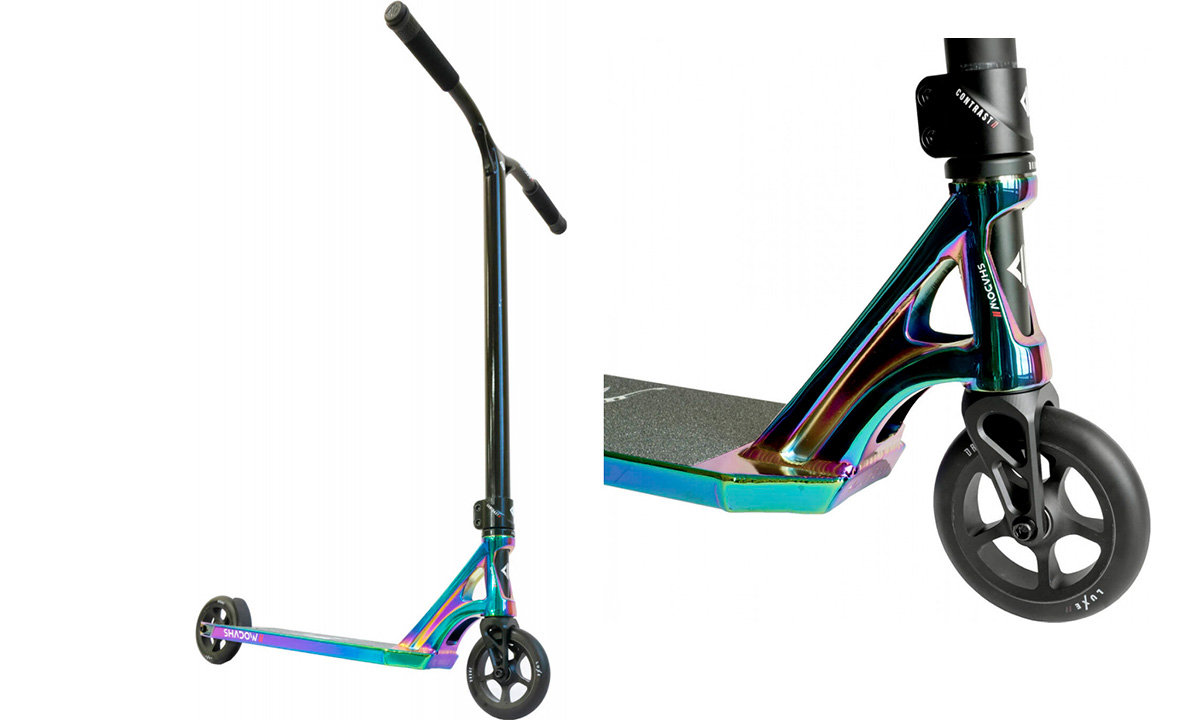 Фотография Трюковой самокат Drone Shadow II Pro Scooter - Neochrome