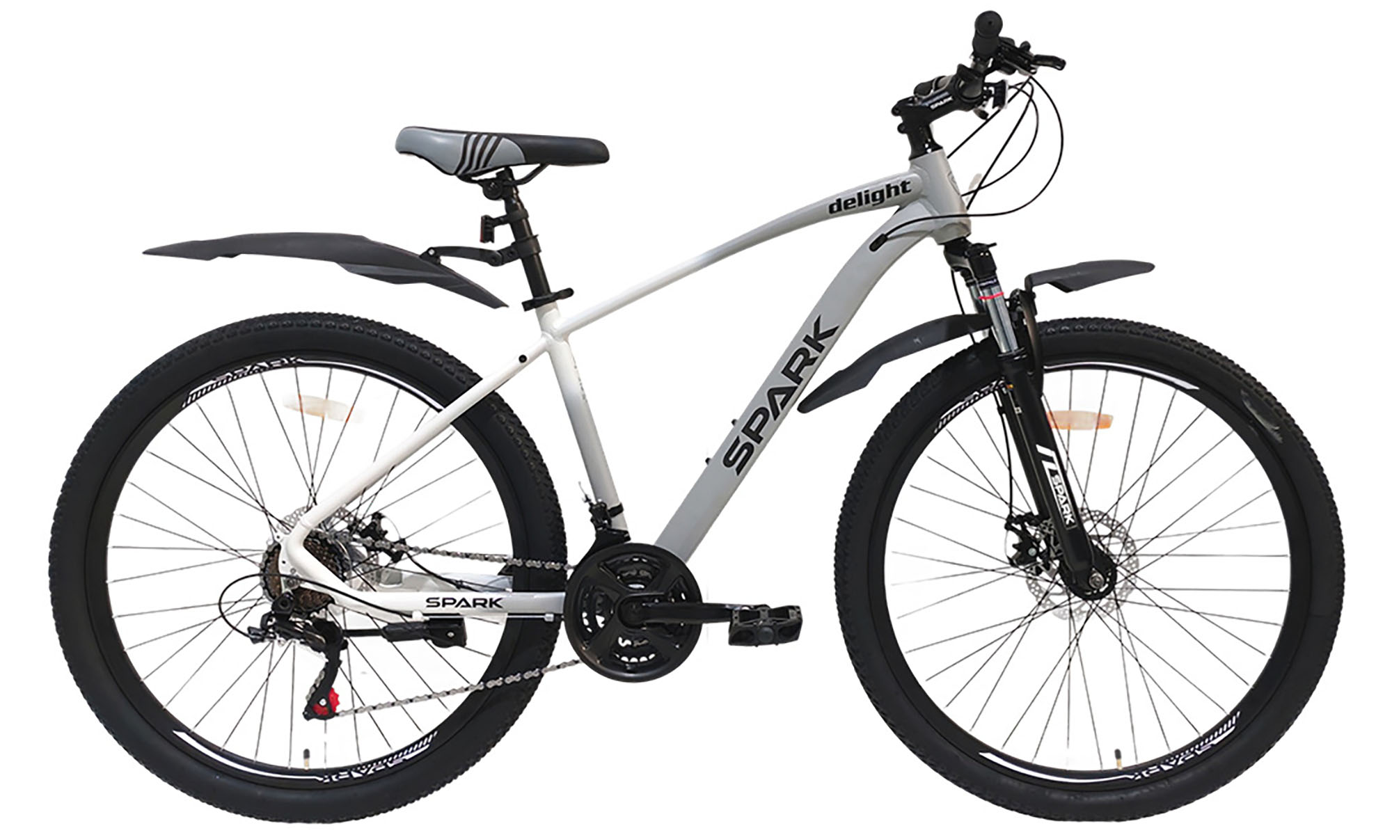 SPARK DELIGHT 27,5 Велосипед, розмір M, кадр 17 ", 2025, сірий з білим