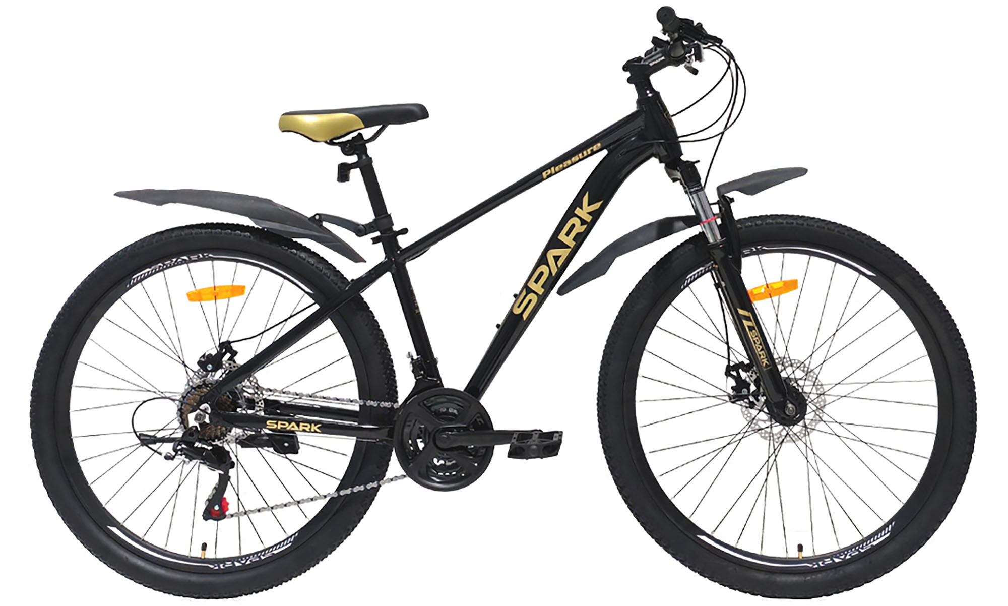 Велосипед SPARK PLEASURE 27,5", размер S, рама 15", 2025, черный 