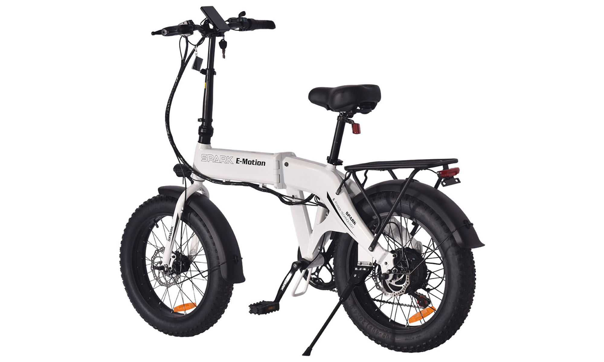 Велосипед с электромотором SPARK E-Motion 20", размер S, рама 16", 48V/750W/10,4Ah Li-ion, Белый 3