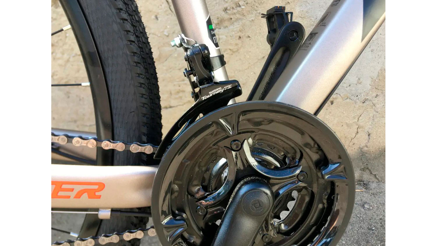 Фотографія Велосипед Crosser Solo 2 26" розмір М рама 17 2021 Сіро-червоний 6