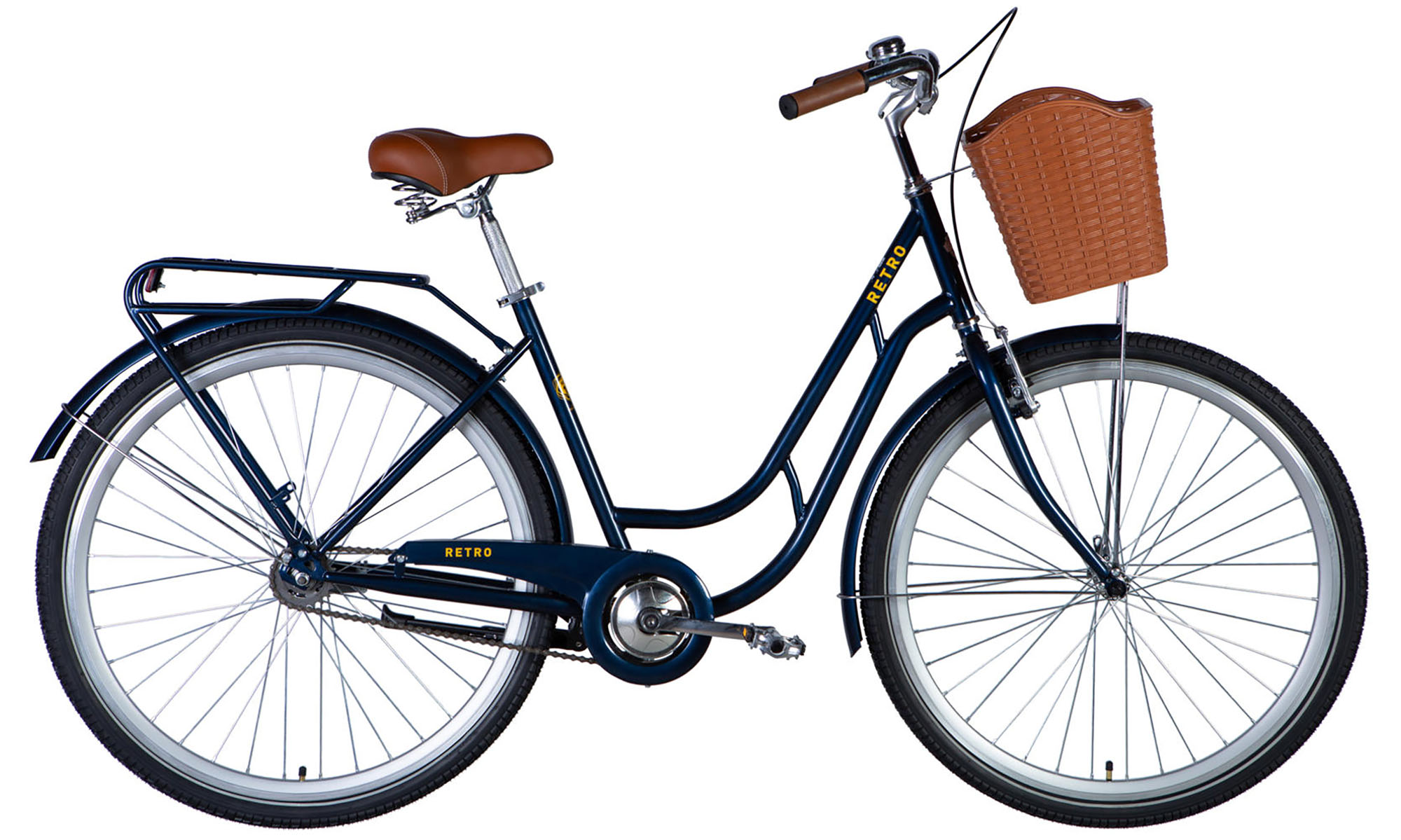 Велосипед Dorozhnik RETRO Velosteel 28", размер L, рама-19", год 2026, синий 