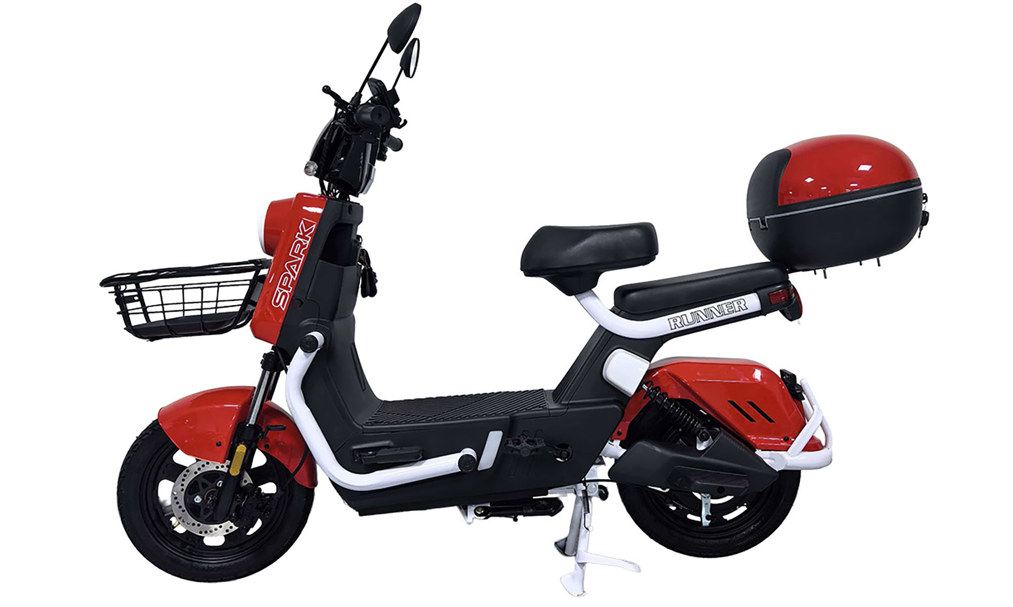 Велосипед с электромотором SPARK RUNNER 12" размер 16", год 2026, 60V/1000W/25Ah, красный 