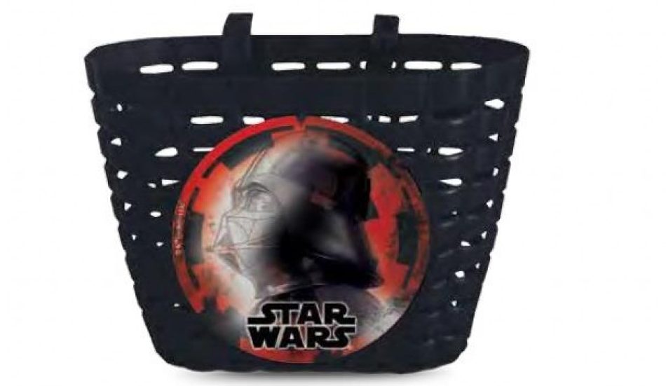 Кошик передній Spencer Star Wars, пластиковий, чорний Кошик передній Spencer Star Wars, пластиковий, чорний