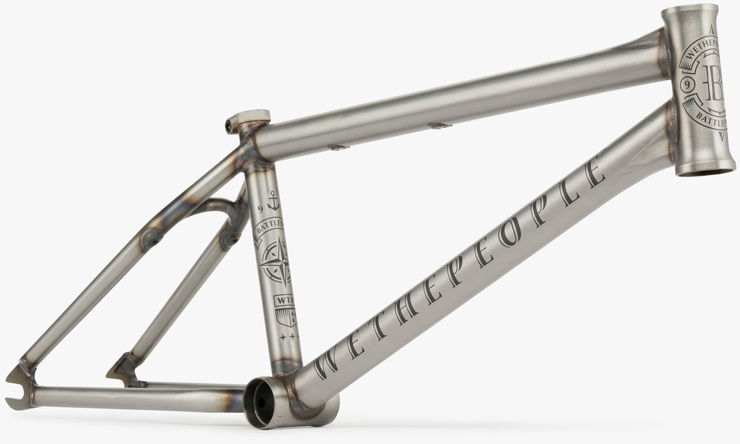 Рама WeThePeople BATTLESHIP 20.5"TT matt raw (серая) 3 Рама WeThePeople BATTLESHIP 20.5"TT matt raw (серая) 3