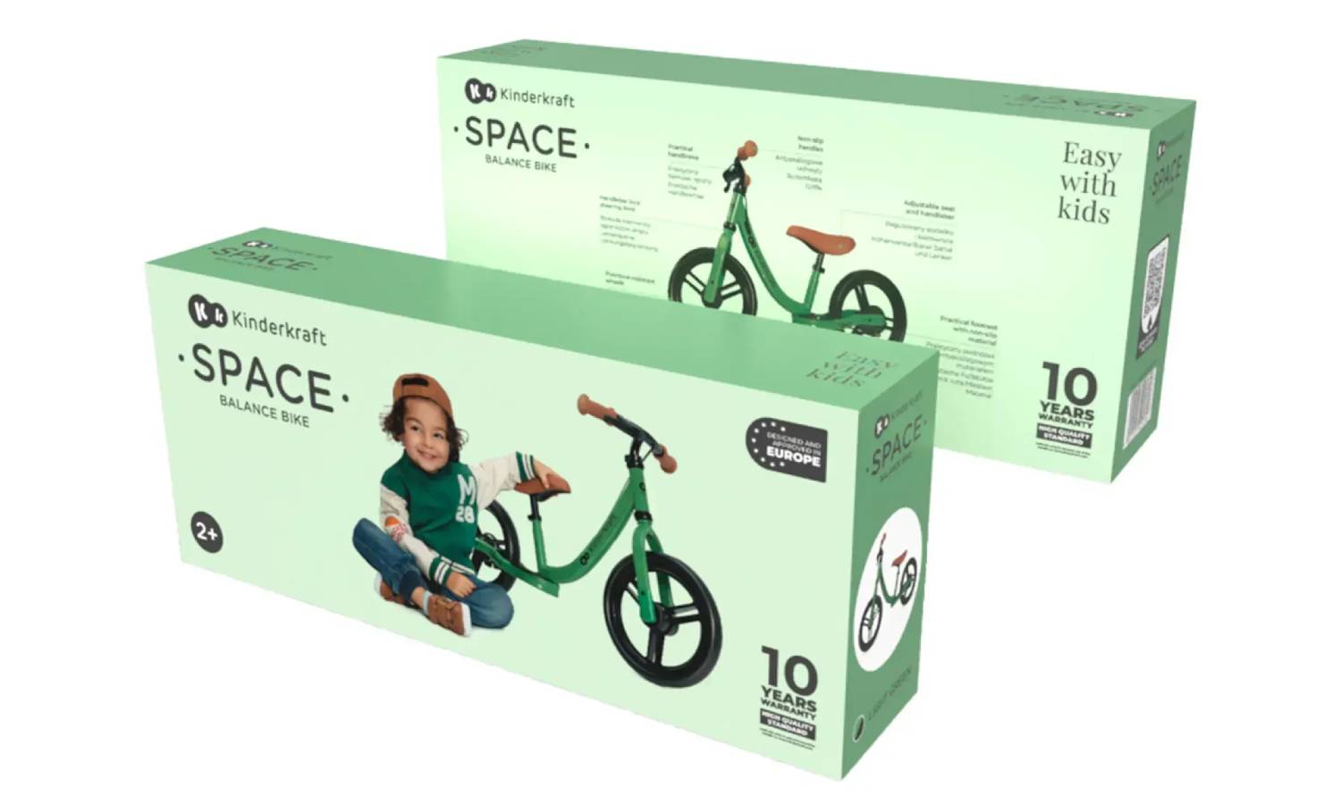 Беговел Kinderkraft Space зеленый 2 Беговел Kinderkraft Space зеленый 2