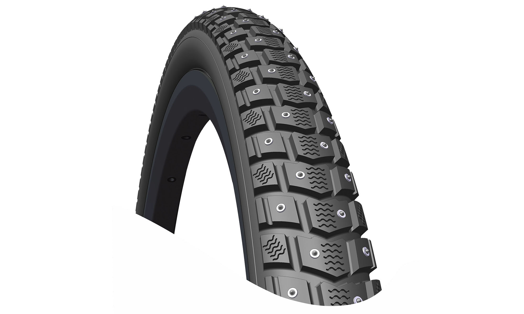 Покрышка Rubena Froster (120 Шипов) 26x1.75x2 (47-559) защита STS (1mm), 30 TPI, RS, eBike, черная 3