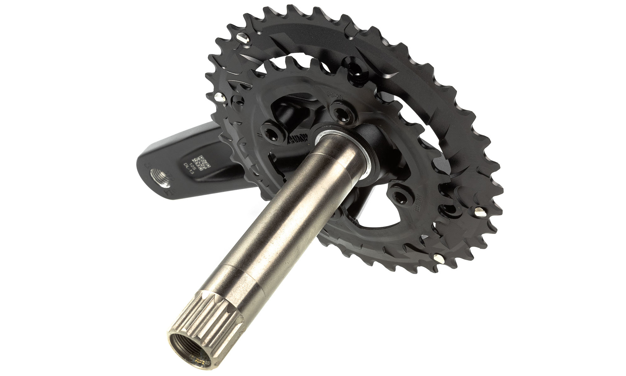 Шатуны ONRIDE Duet Pro 1210, Hollowtech, 170 мм, 26-36Т, BCD 104/64, 12/11 ск., с кареткой, черный 2