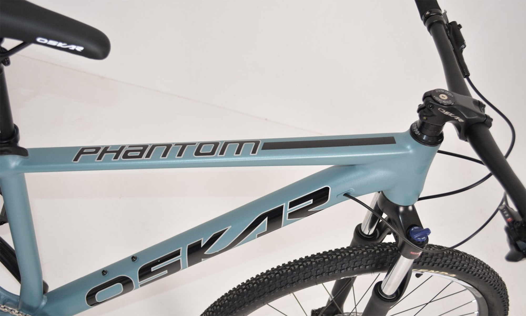 Велосипед Oskar Phantom 27.5", размер S, рама 16", год 2026, серо-голубой матовый 5 Велосипед Oskar Phantom 27.5", размер S, рама 16", год 2026, серо-голубой матовый 5