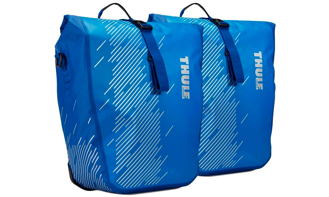 Фотография Велосипедные сумки Thule Shield Pannier Large (парные) синий
