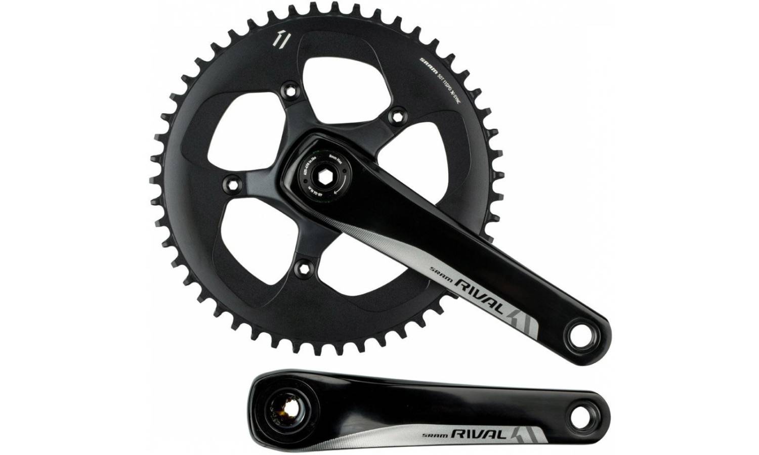 Шатуни SRAM Crank Rival1 BB30 175 Зірка 42T X-SYNC 2 Шатуни SRAM Crank Rival1 BB30 175 Зірка 42T X-SYNC 2