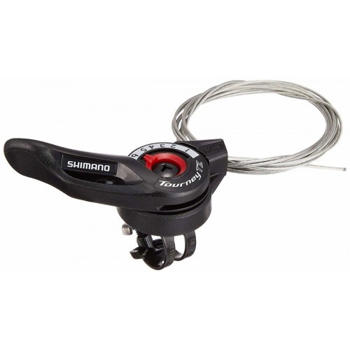 Фотография Манетка Shimano SL-TZ500 правая 6ск, Черный