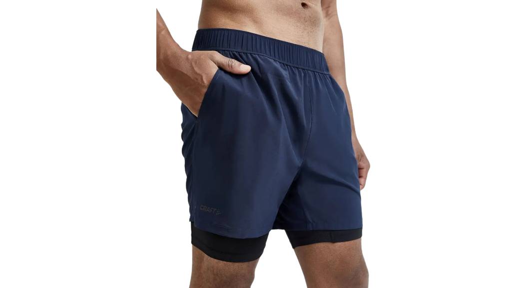 Фотография Шорты Craft ADV Essence 2-in-1 Stretch Shorts мужские, размер S, сезон SS 21, синий 4