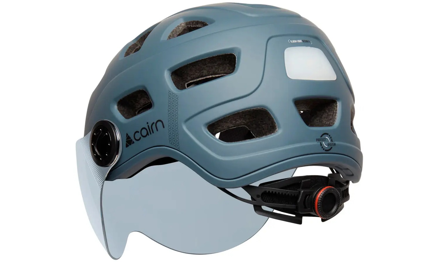 Велошлем Cairn Quartz Visor LED USB grey размер М 52-58 см 4